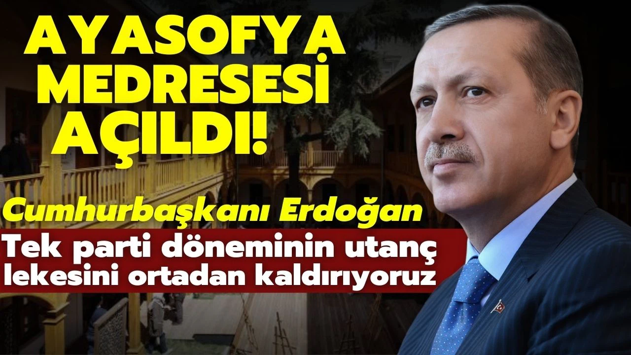 Cumhurbaşkanı Erdoğan: Tek partinin utanç lekesini ortadan kaldırıyoruz