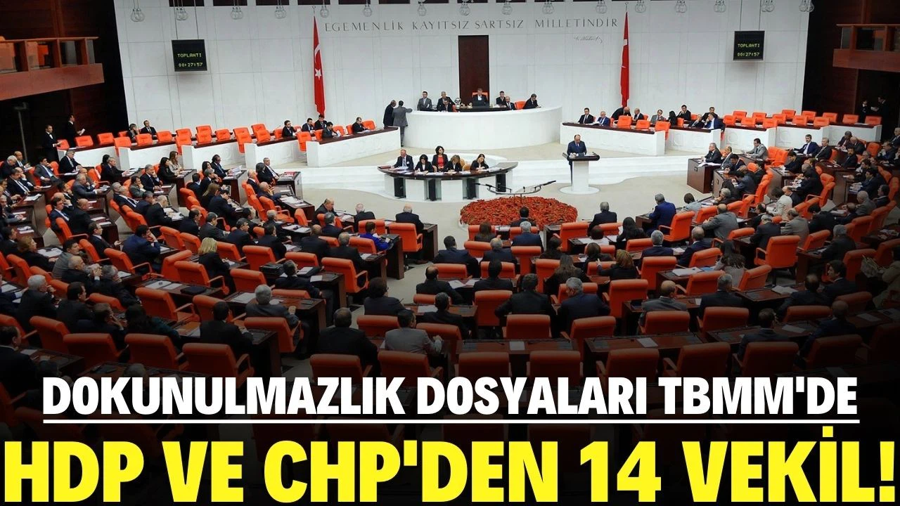 Dokunulmazlık dosyaları TBMM'de!