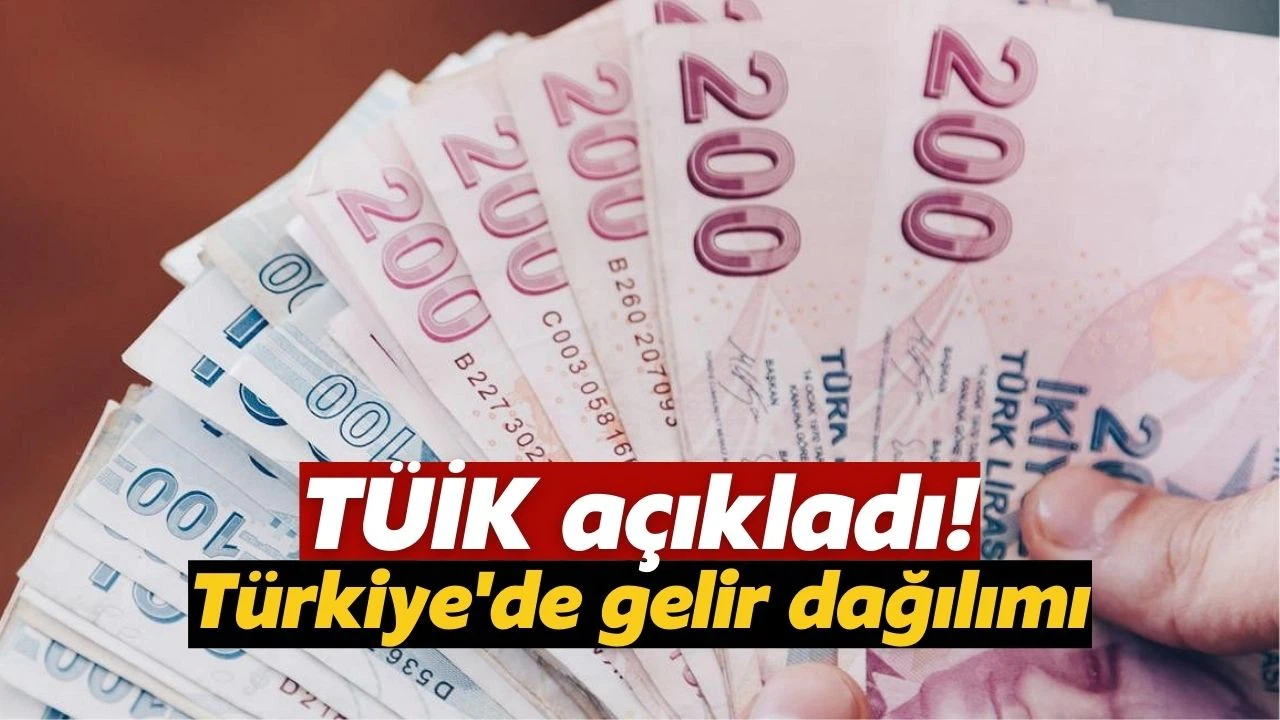 TÜİK, Türkiye'de gelir dağılımı verilerini açıkladı