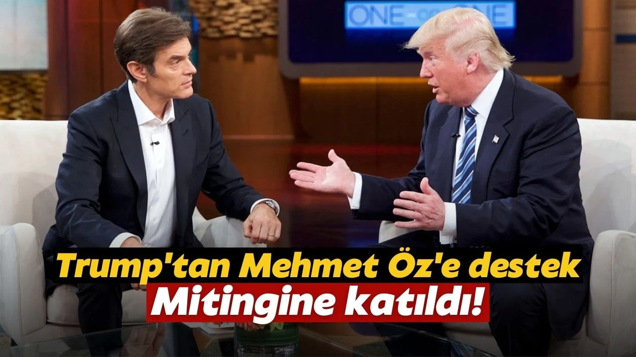 Trump, Senato adayı Mehmet Öz'e destek için mitinge katıldı