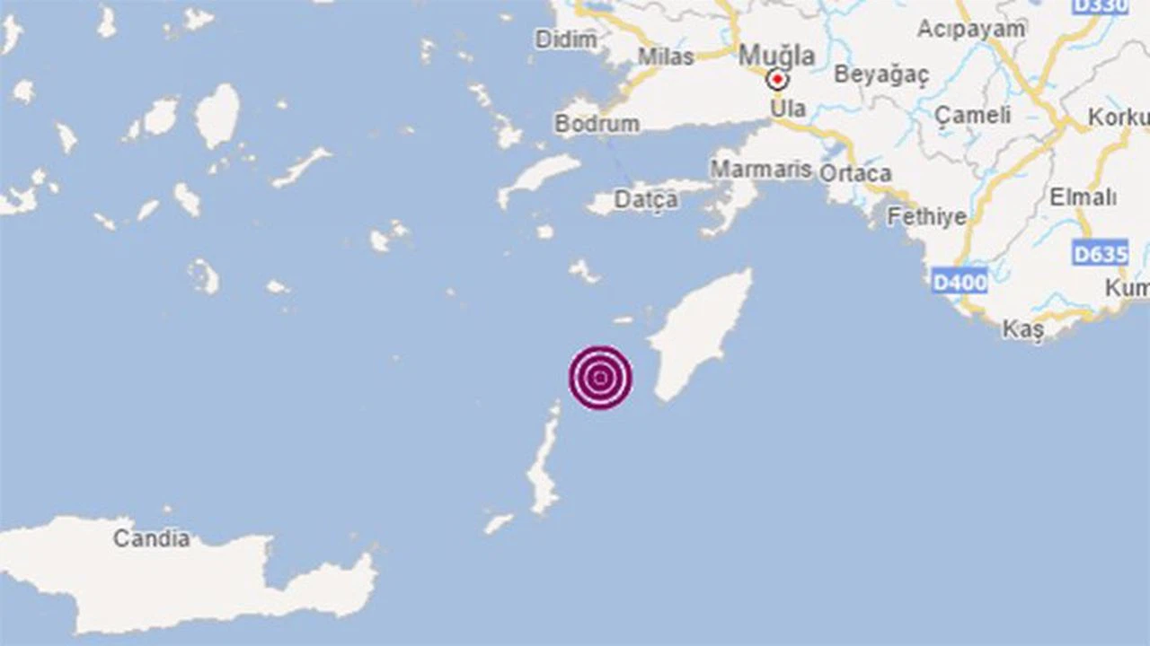 Ege Denizi'nde 4,4 büyüklüğünde deprem