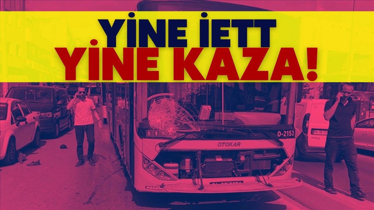 Ümraniye'de 3 İETT otobüsü zincirleme kaza yaptı