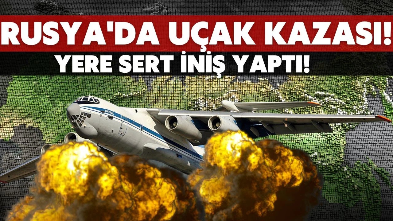Rusya'da nakliye uçağı düştü!