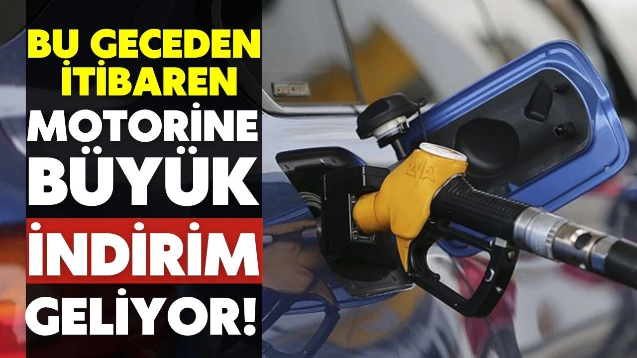 Motorine indirim geliyor!