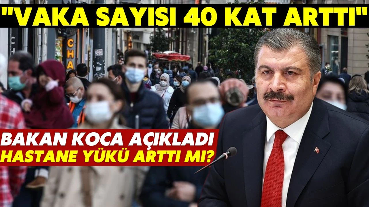 Bakan Koca açıkladı: Vaka sayısı 40 kat arttı!