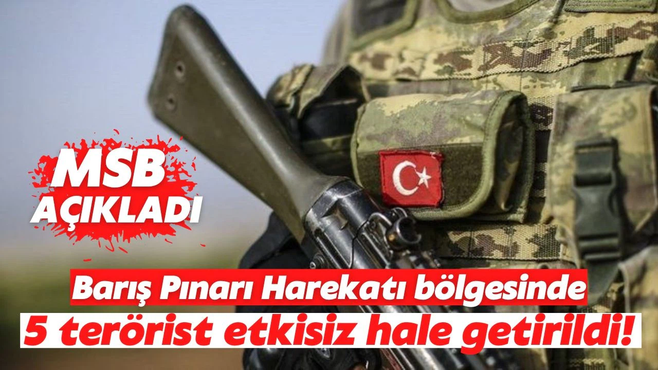 5 PKK/YPG'li terörist etkisiz hale getirildi