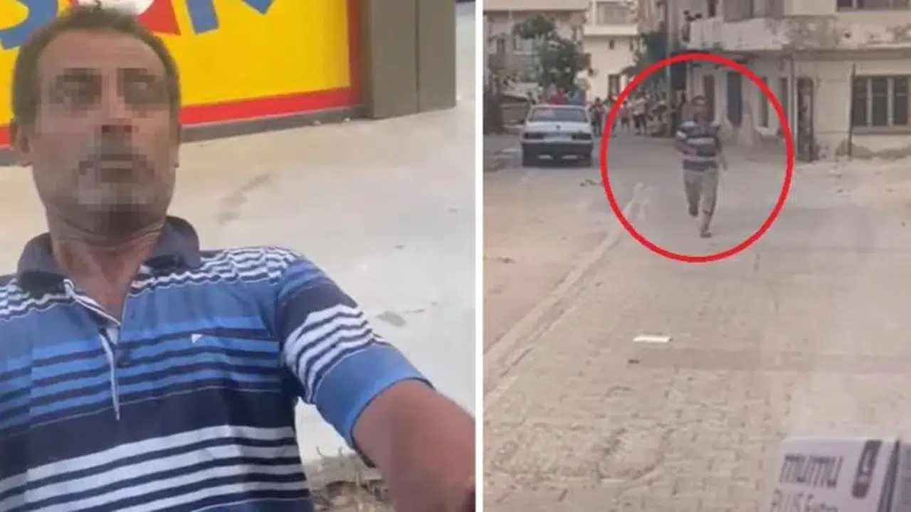 Vakaya giden ambulansın penceresine kafa attı