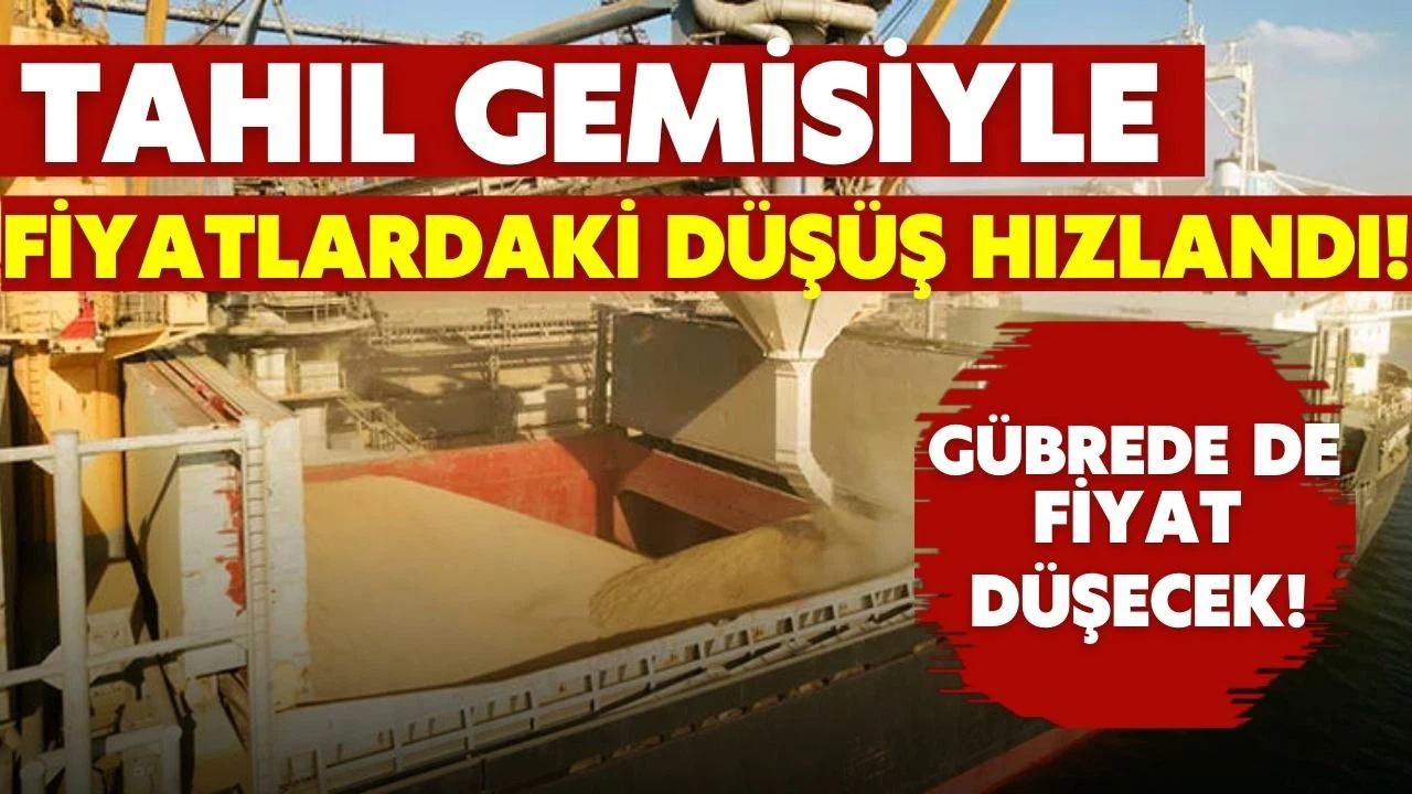 Tahıl gemisiyle fiyatlardaki düşüş hızlandı!
