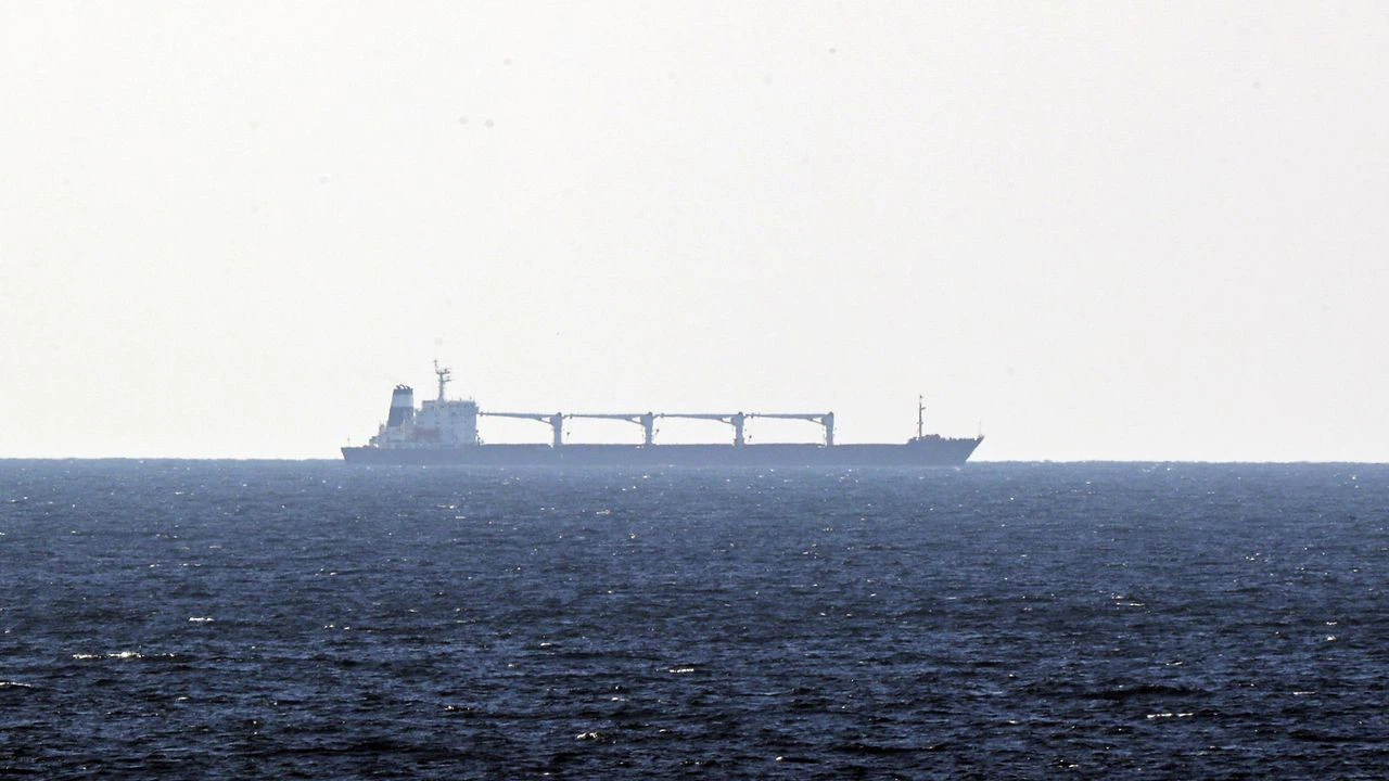 Odessa'dan gelen kuru yük gemisi Razoni İstanbul Boğazı Karadeniz girişine ulaştı