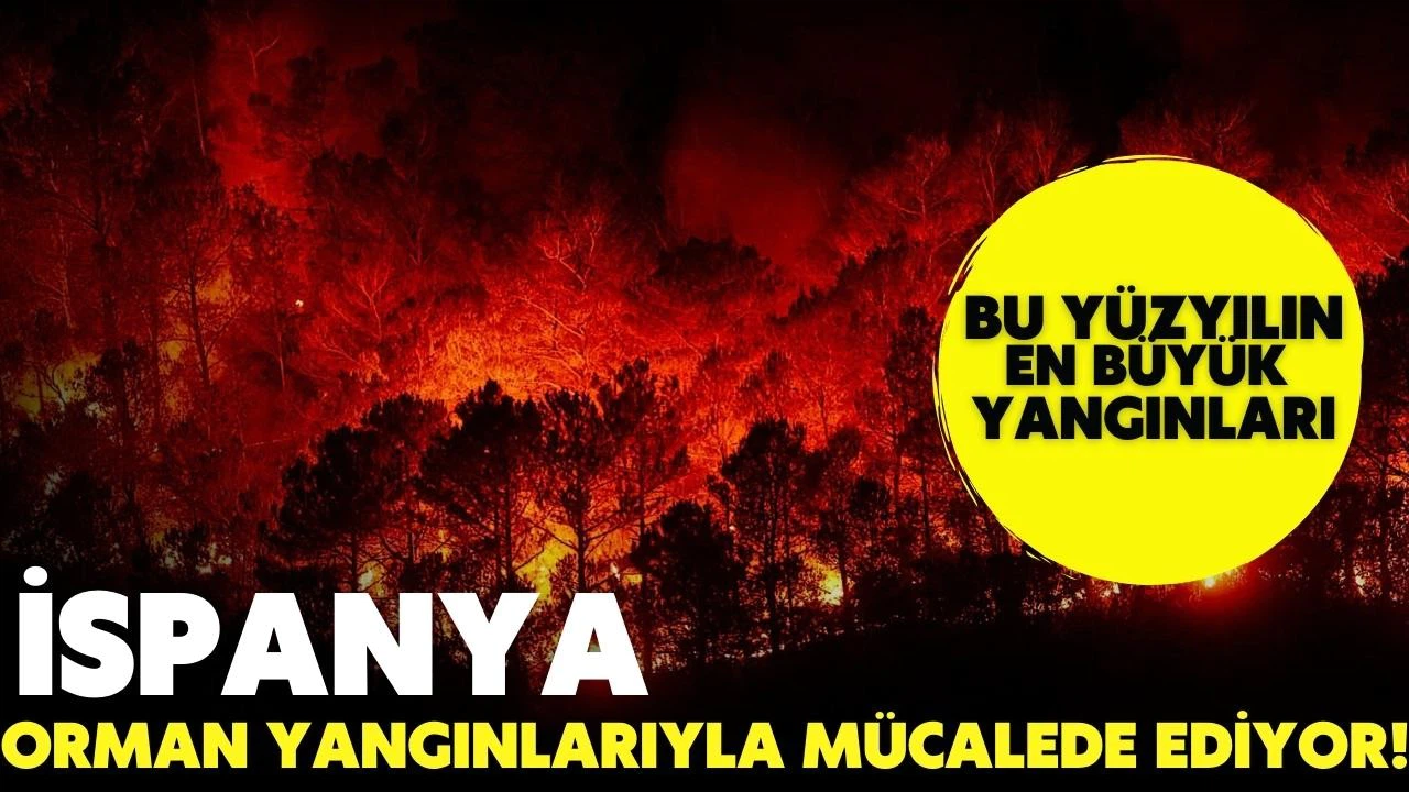 İspanya bu yüzyılın en büyük orman yangınlarıyla mücadele ediyor