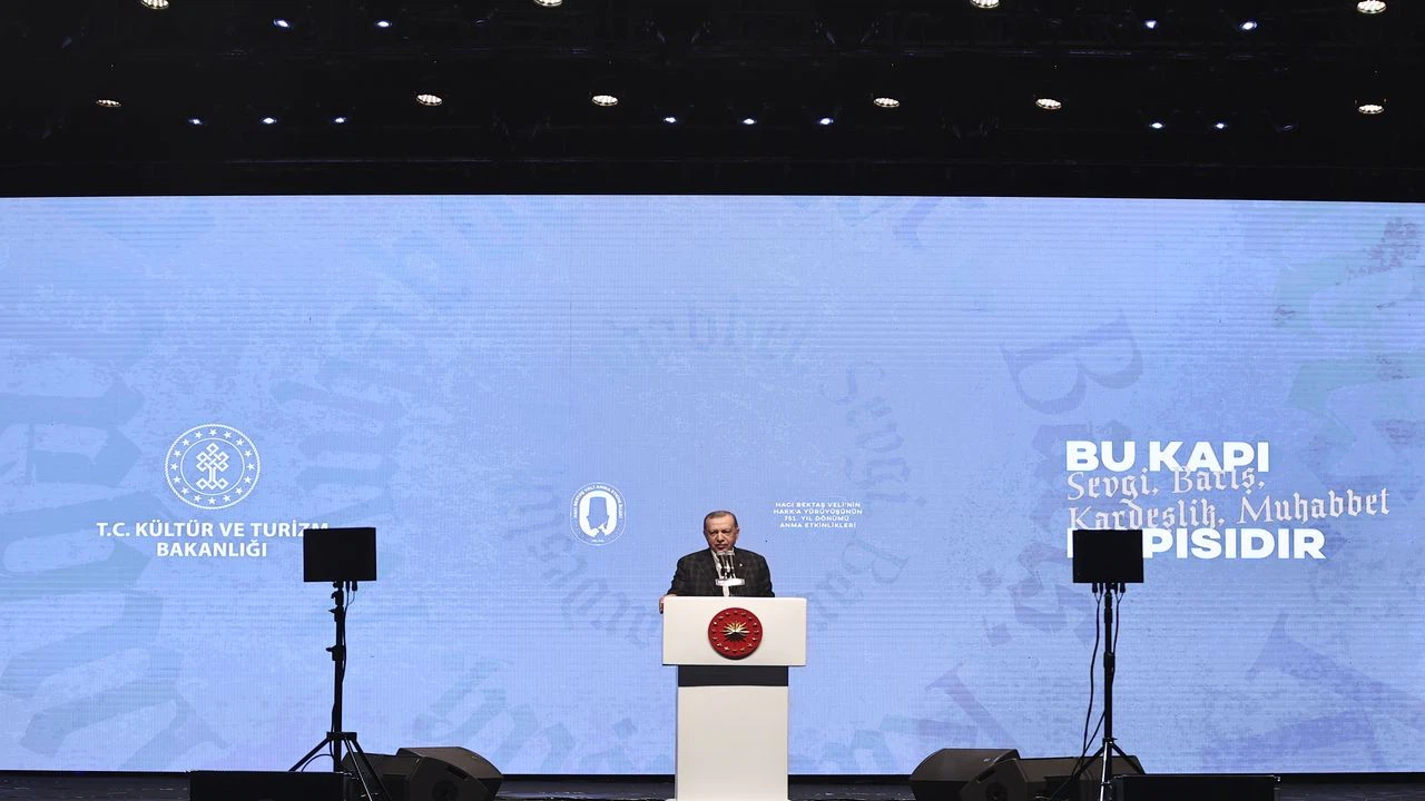 Cumhurbaşkanı Erdoğan, Hacı Bektaş Veli'yi Anma Programı'nda konuştu