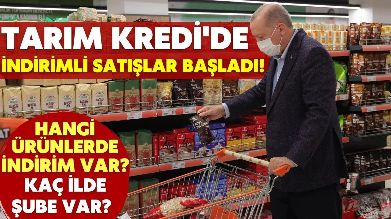 Tarım Kredi Kooperatifi Marketleri'nde indirimli satışlar başladı!