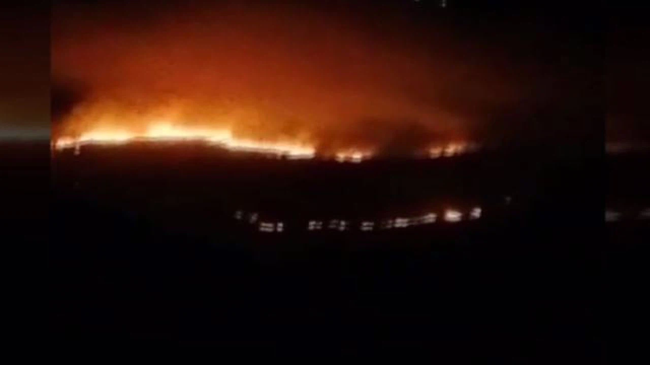 Pençe-Kilit Operasyonu bölgesinde terör örgütü PKK/YPG yangın çıkardı