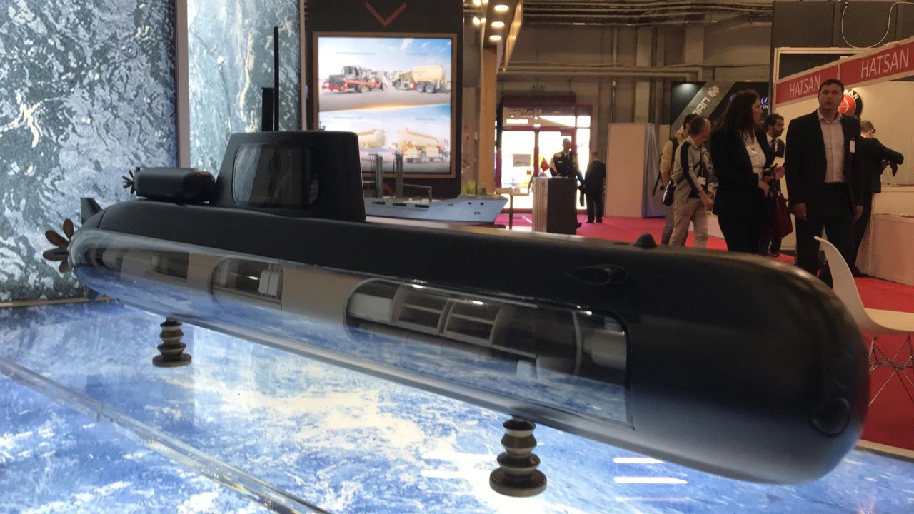 Milli denizaltı STM500 Avrupa'da vitrine çıktı