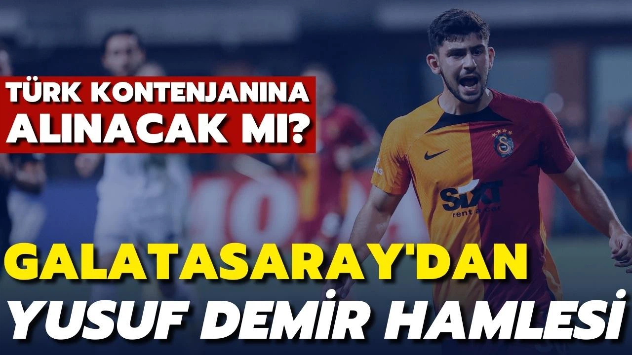 Galatasaray'dan Yusuf Demir hamlesi! Dursun Özbek açıkladı!