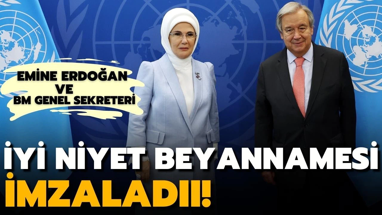 Emine Erdoğan, New York'ta iyi niyet beyannamesi imzaladı!