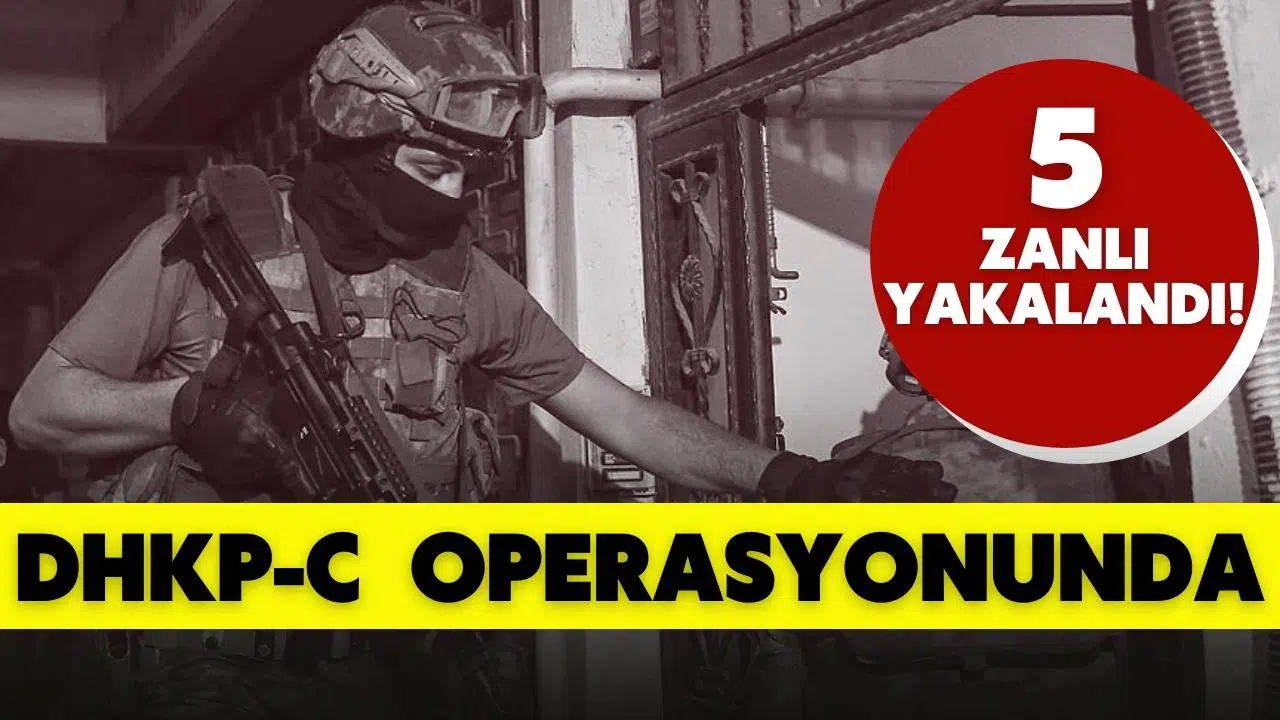İstanbul'da terör örgütü DHKP-C'ye yönelik operasyonda 5 zanlı yakalandı