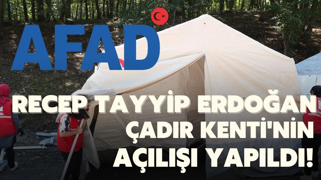 Pakistan'da afetzedeler için kurulan Recep Tayyip Erdoğan Çadır Kenti'nin açılışı yapıldı