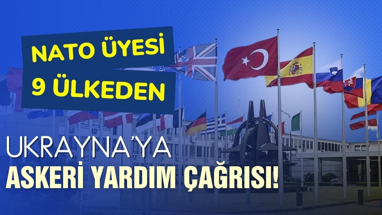 NATO üyesi 9 ülkeden Ukrayna'ya askeri yardım çağrısı