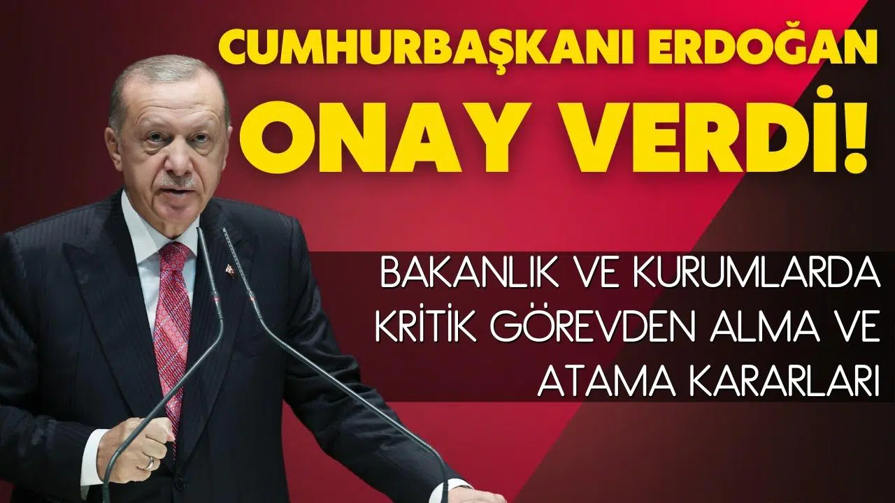 Cumhurbaşkanı Erdoğan, o kararları imzaladı.