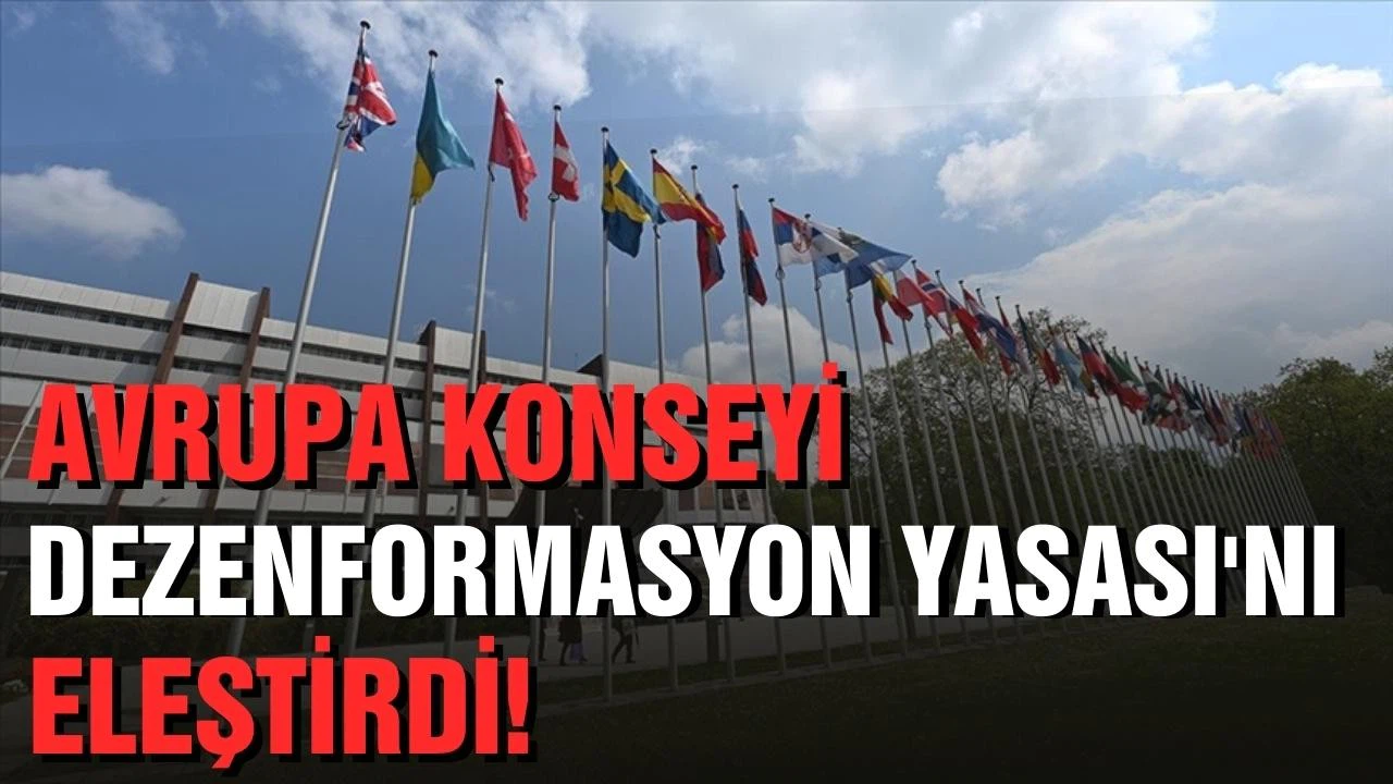Avrupa Konseyi Dezenformasyon Yasası'nı eleştirdi