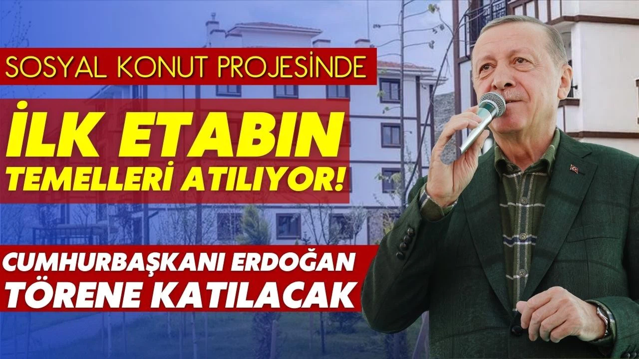 Sosyal konut projesinin ilk etabının temelleri yarın atılacak