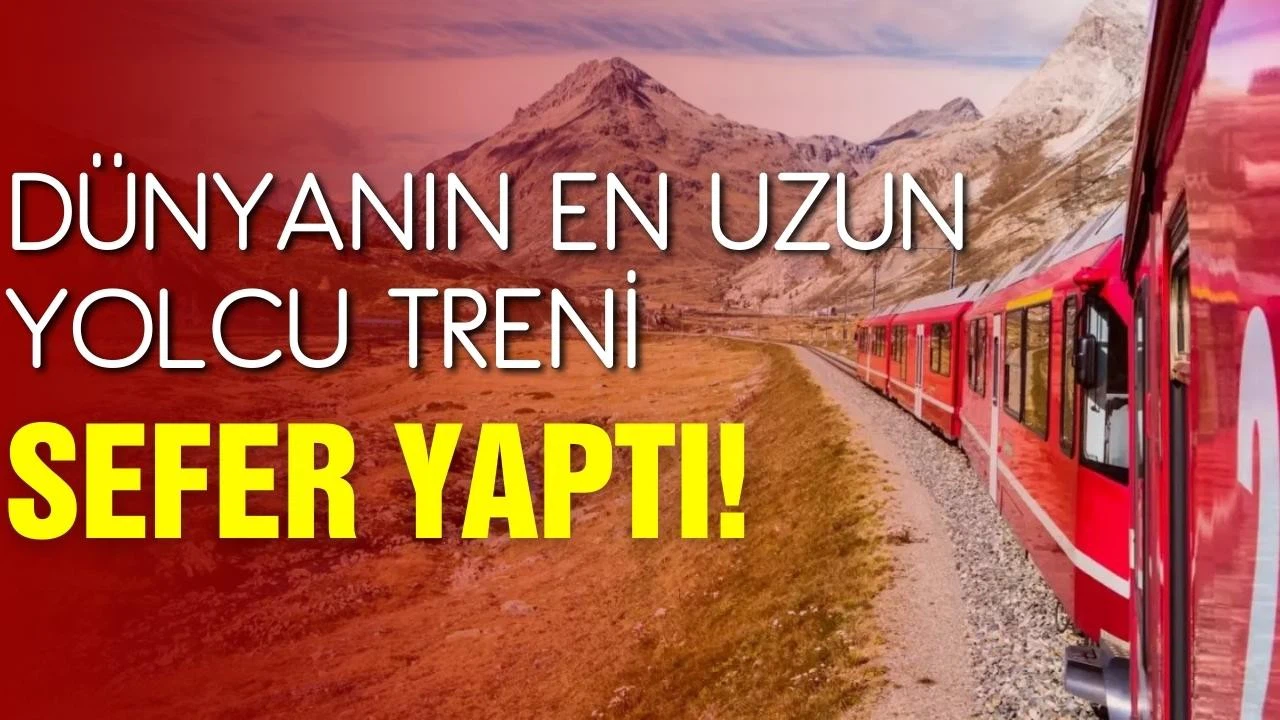 İsviçre'de dünyanın en uzun yolcu treni sefer yaptı!