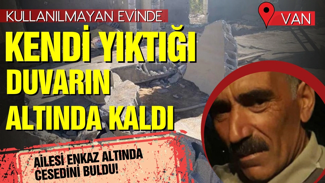 Kendi yıktığı duvarın altında kaldı!