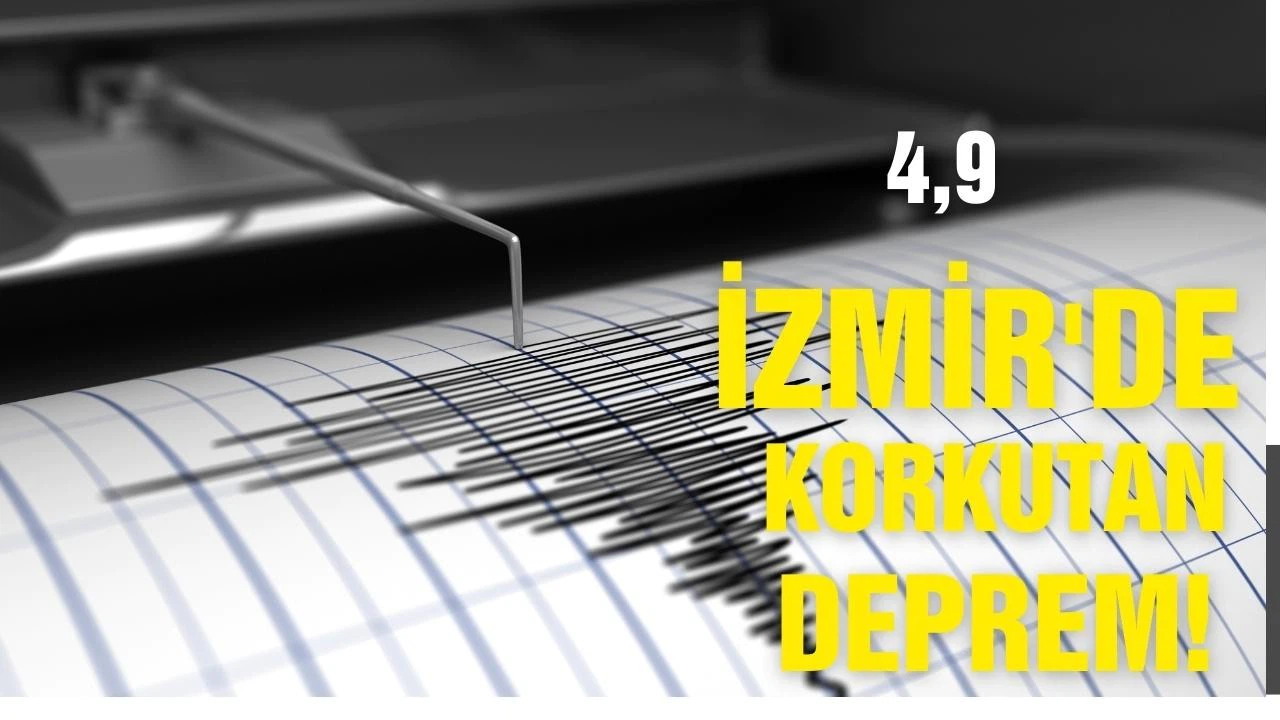 Buca merkezli 4,9 büyüklüğündeki deprem korkuttu!