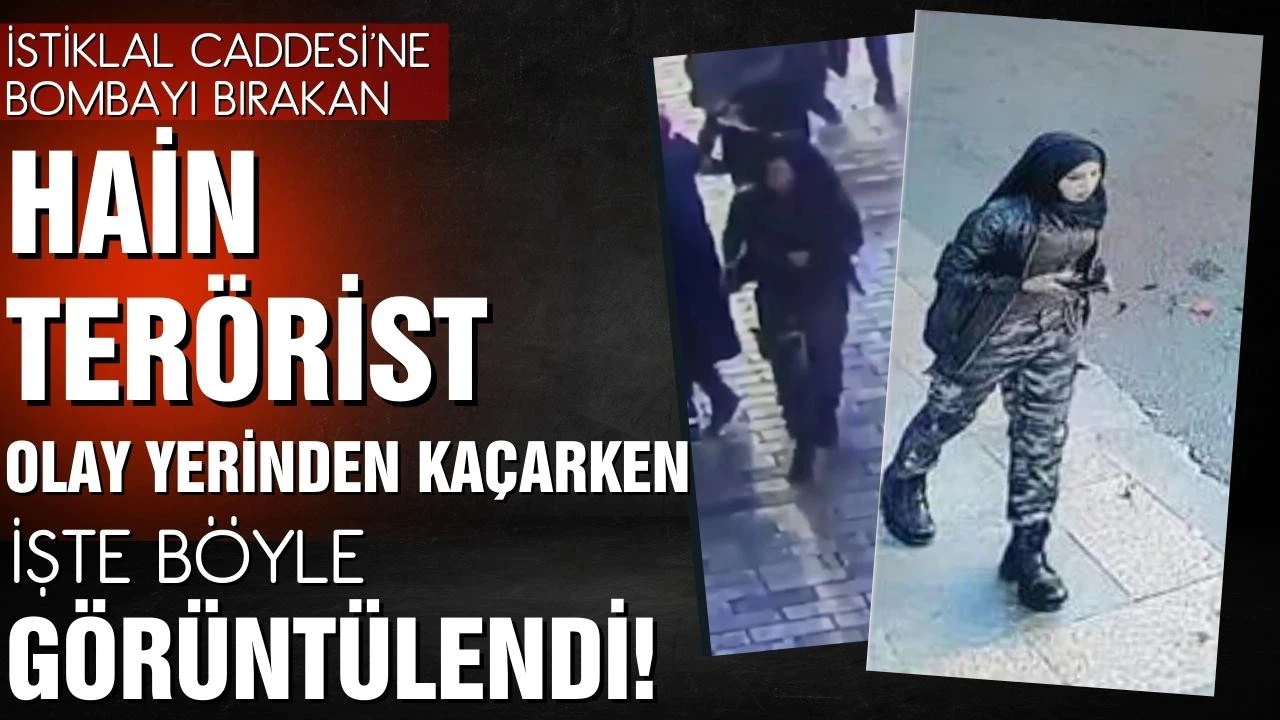 Hain terörist olay yerinden kaçarken işte böyle görüntülendi