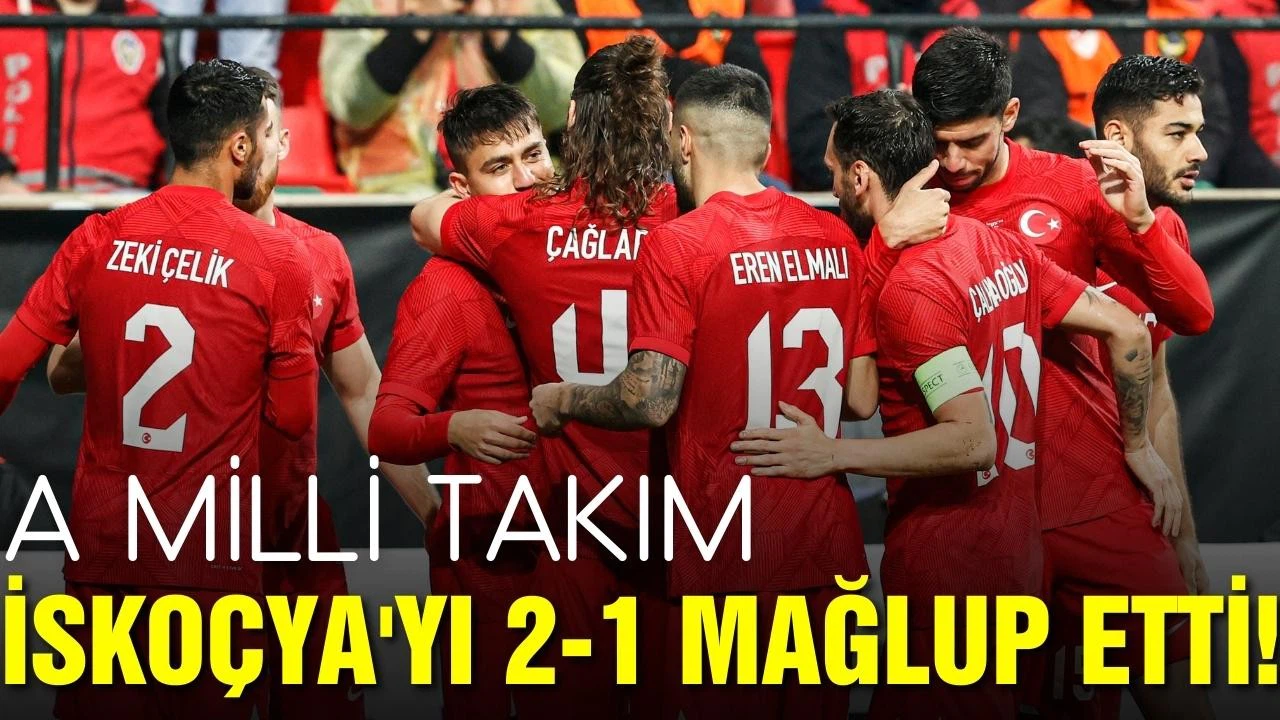Milliler, İskoçya'yı 2-1 mağlup etti!