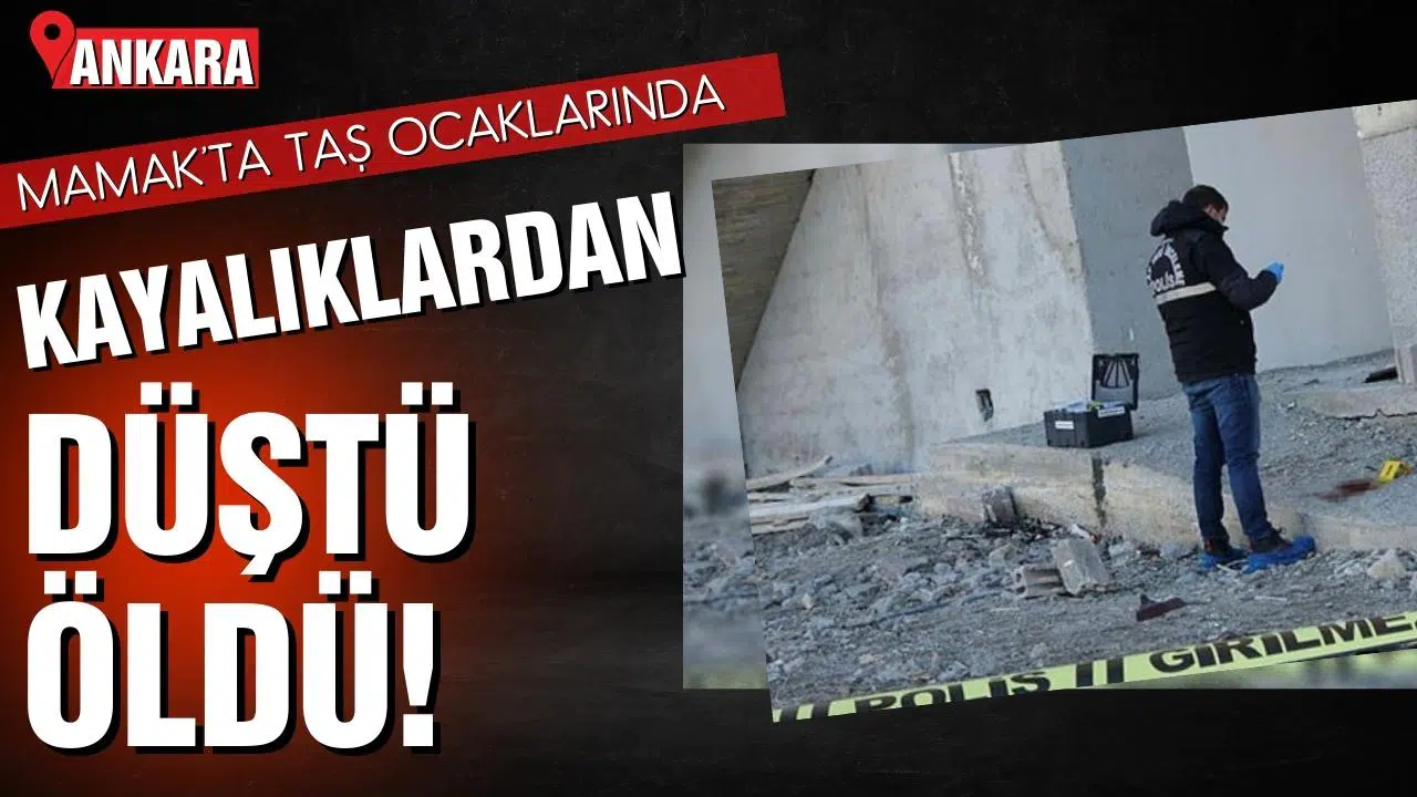 Başkentte kayalıklardan düşen genç öldü