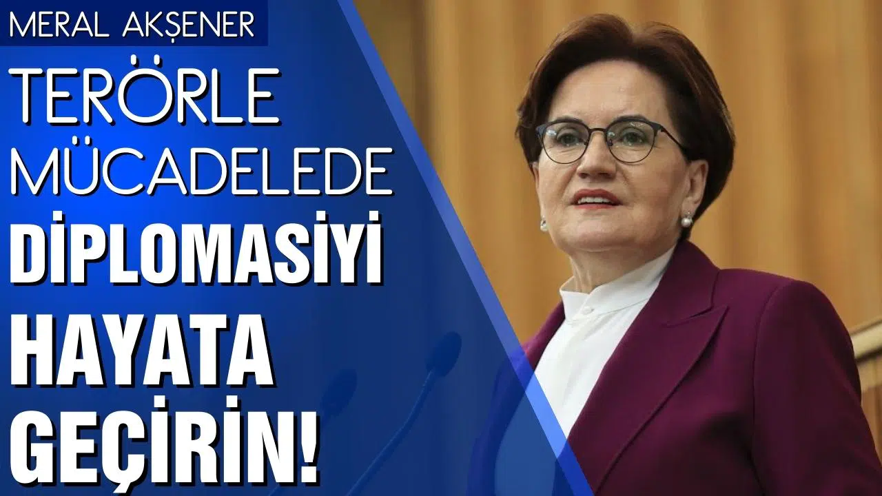 Akşener: Terörle mücadelede diplomasiyi hayata geçirin