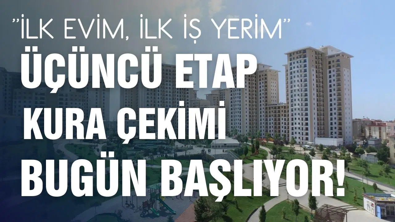 ''İlk Evim, İlk İş Yerim'' üçüncü etap kura çekimleri bugün başlıyor!