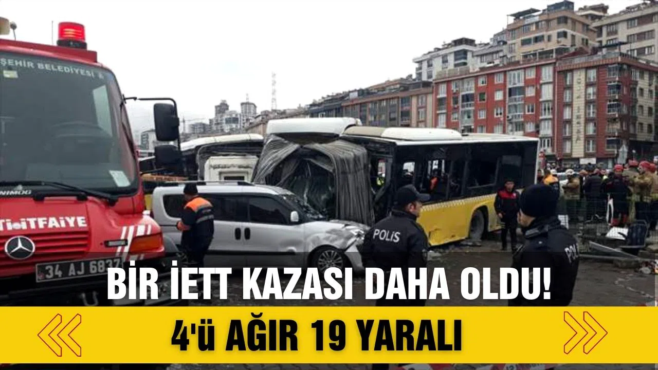 Alibeyköy'de tramvay ile İETT otobüsü çarpıştı