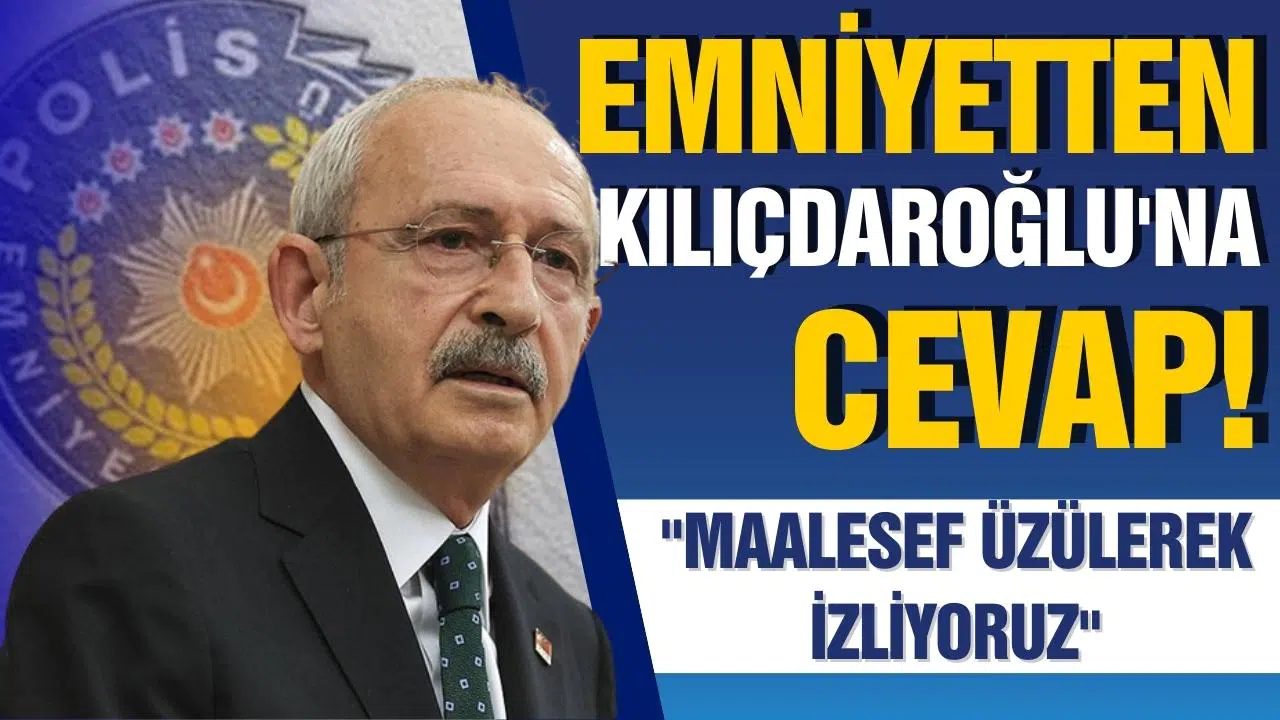 EGM’den cevap: “Maalesef üzülerek izliyoruz”