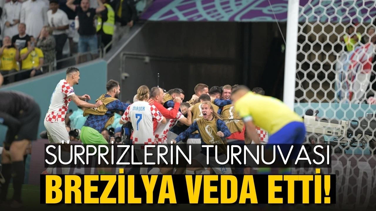 Hırvatistan ilk yarı finalist! Brezilya kupaya veda etti
