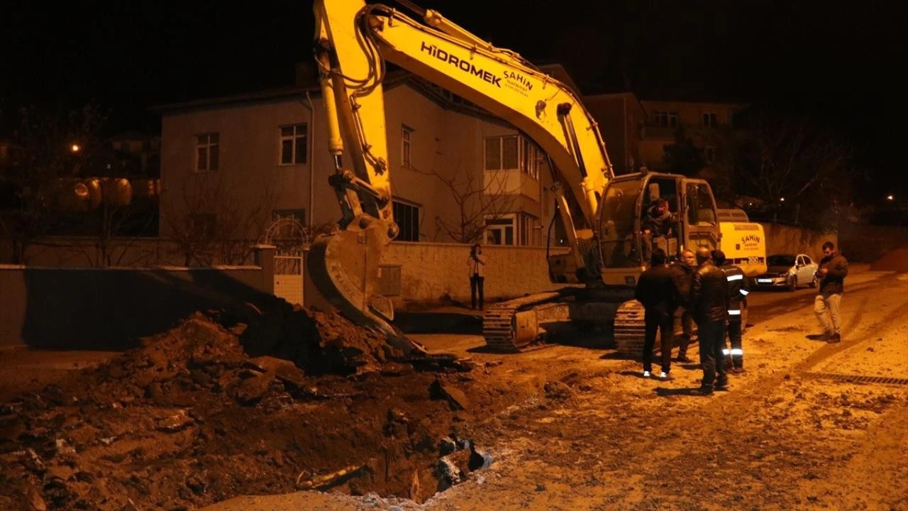 Yozgat'ta doğal gaz hattı zarar görünce kente gaz akışı durduruldu