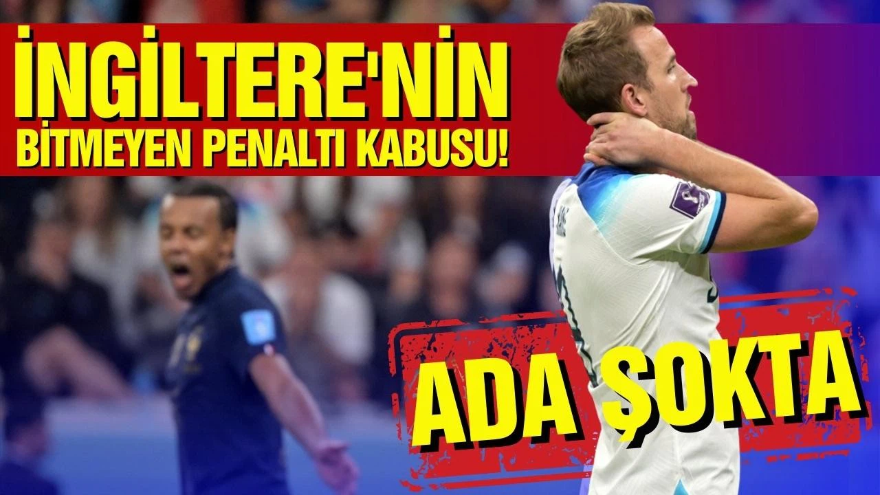 İngiltere'nin penaltı kabusu bitmiyor