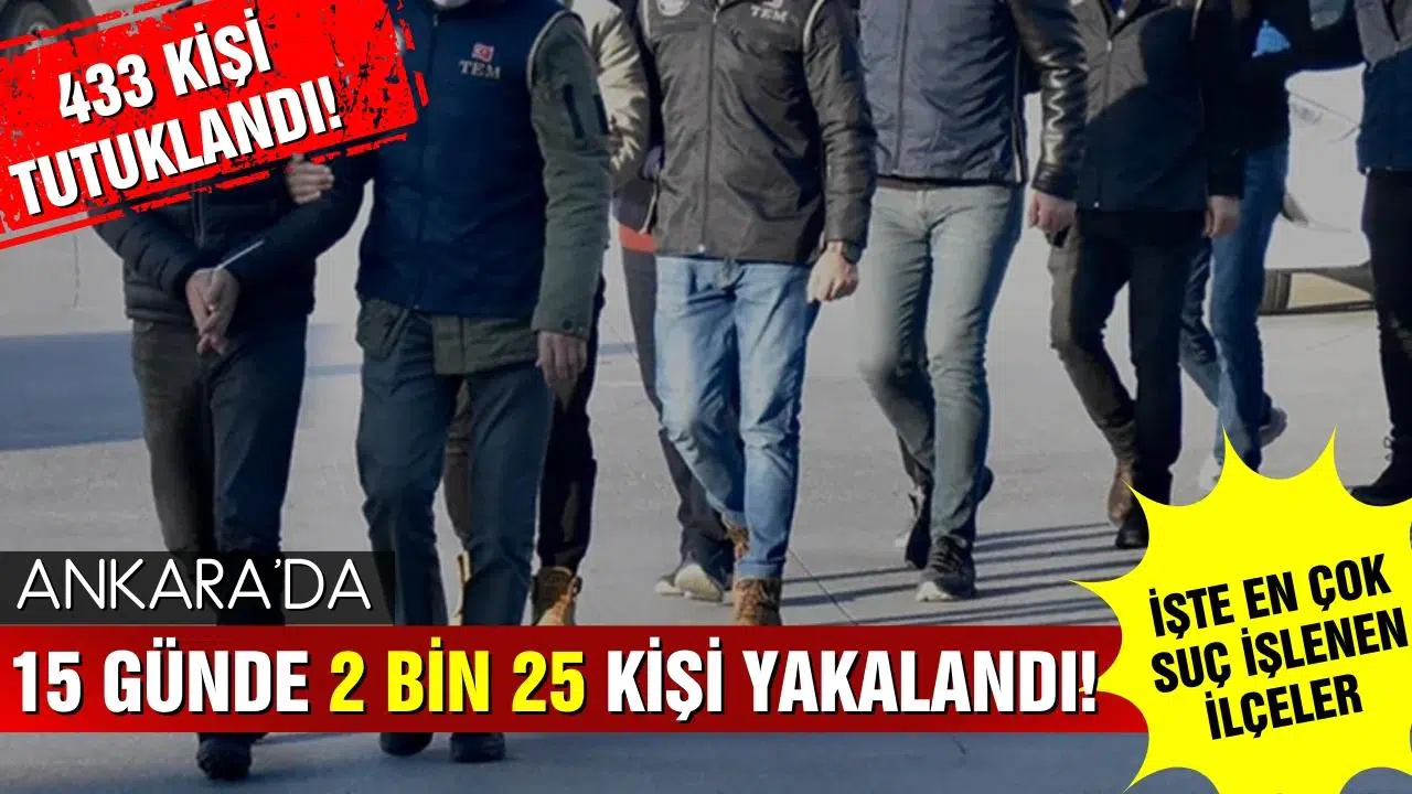 Ankara'da polis suçlulara göz açtırmıyor!