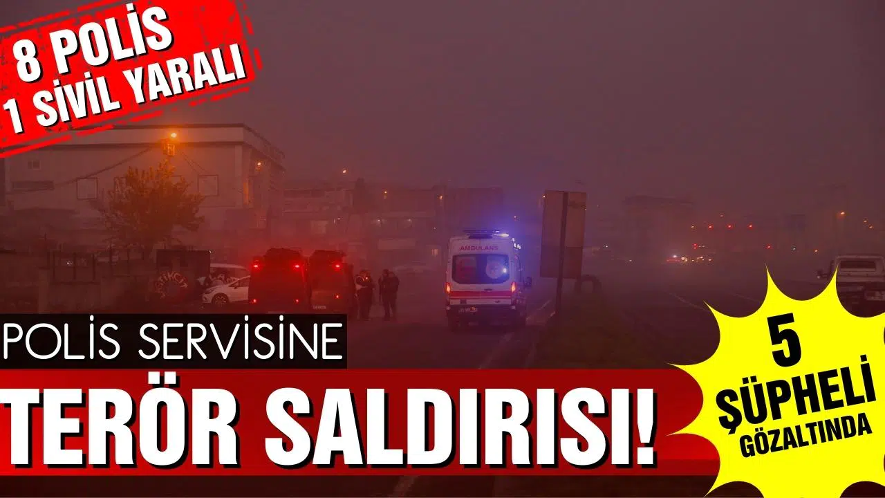 Diyarbakır'da polis servis aracına terör saldırısı
