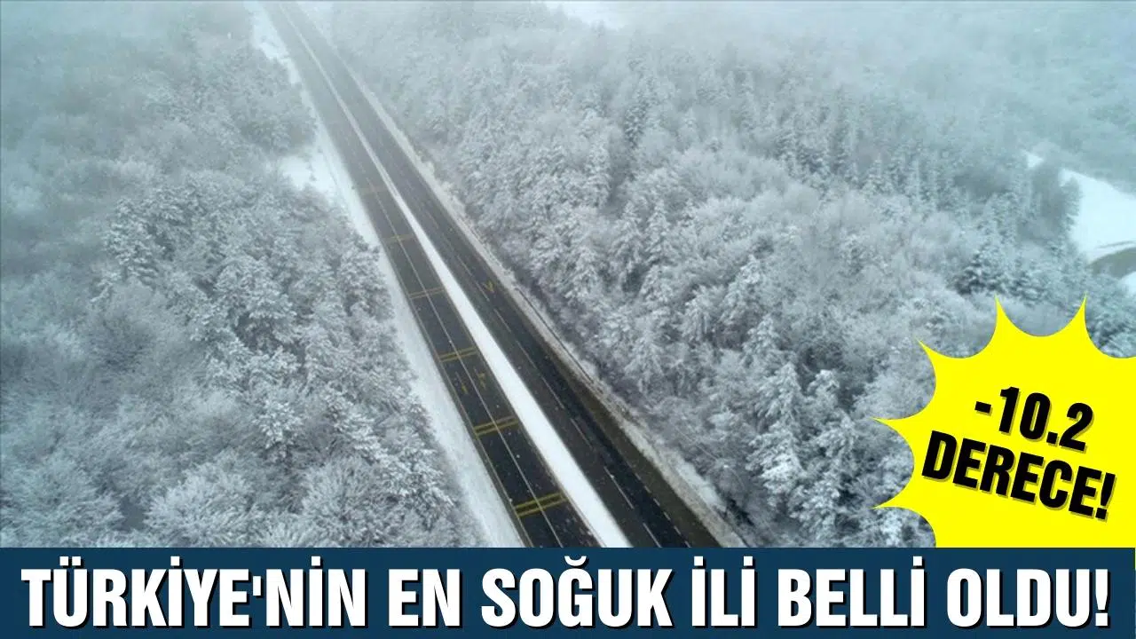 Türkiye'nin en soğuk ili belli oldu
