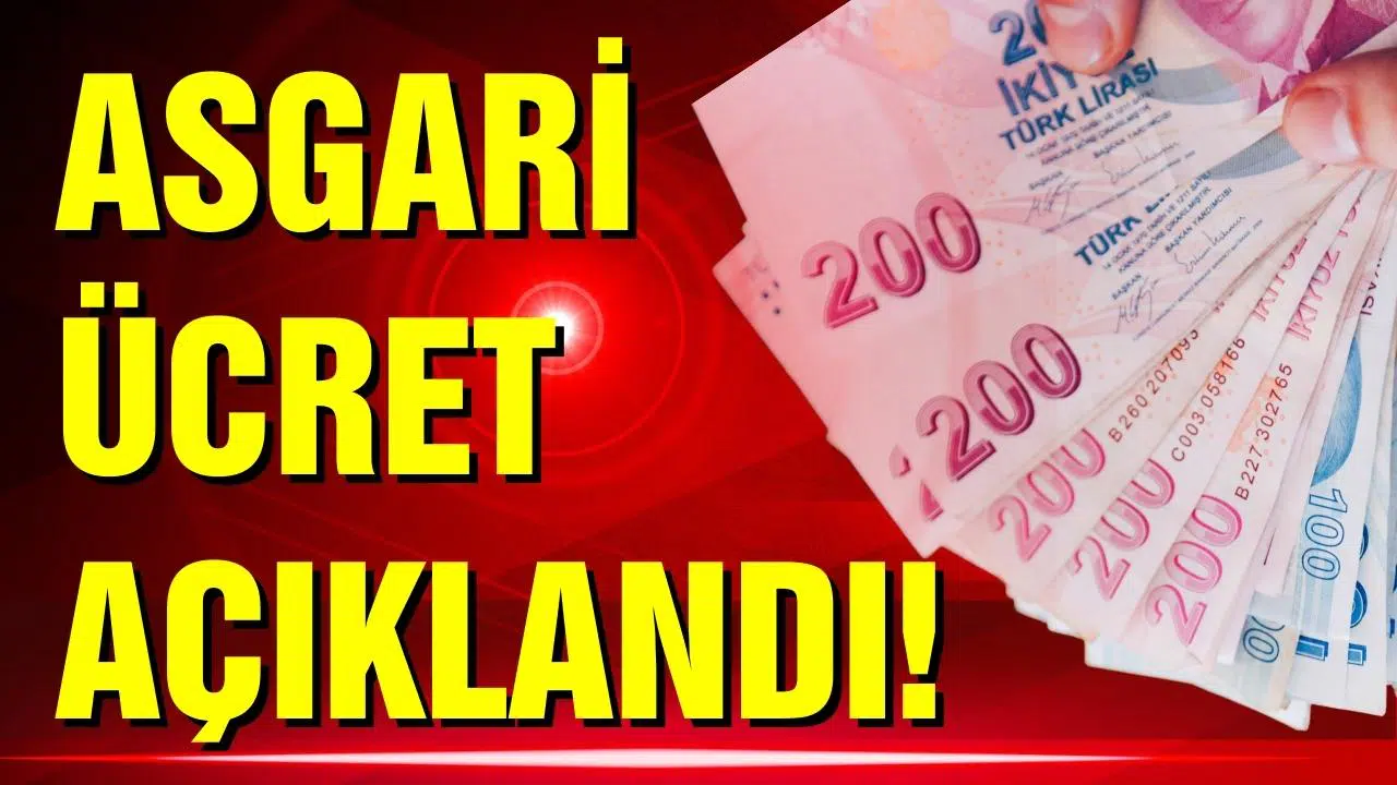 Asgari ücret açıklandı