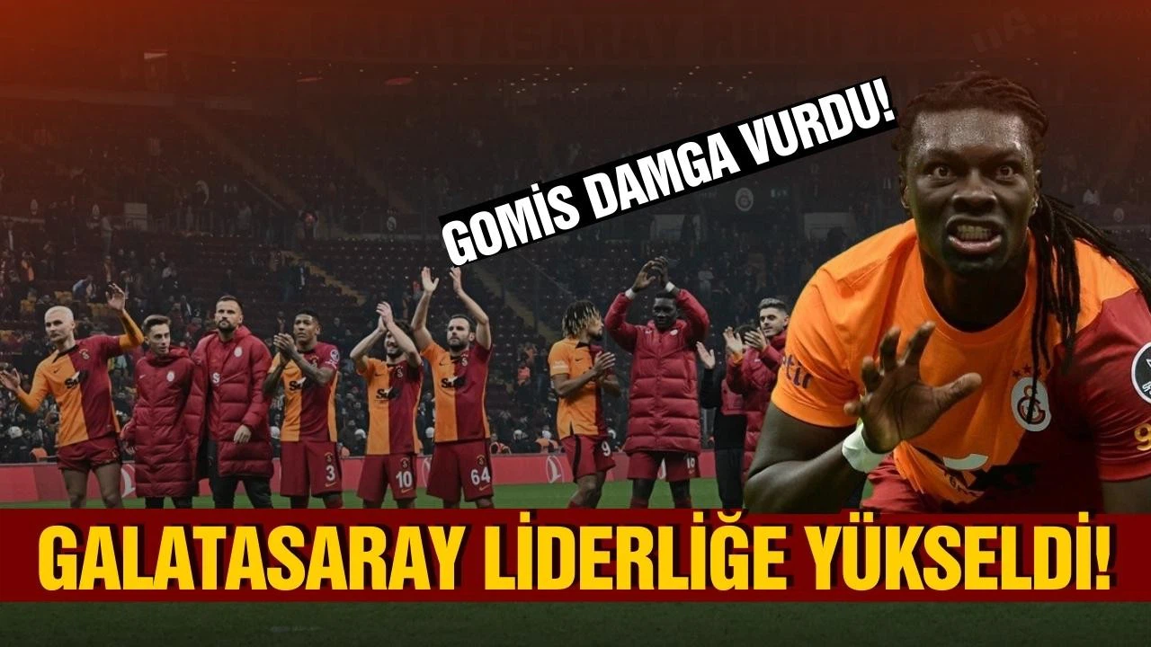 Galatasaray, liderliğe yükseldi! Gomis damga vurdu!