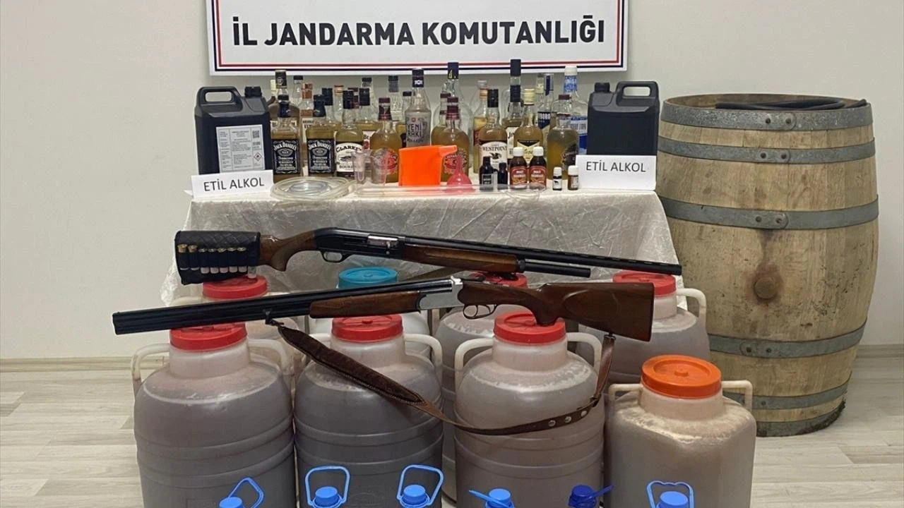 Kayseri'de 426 litre sahte içki ele geçirildi