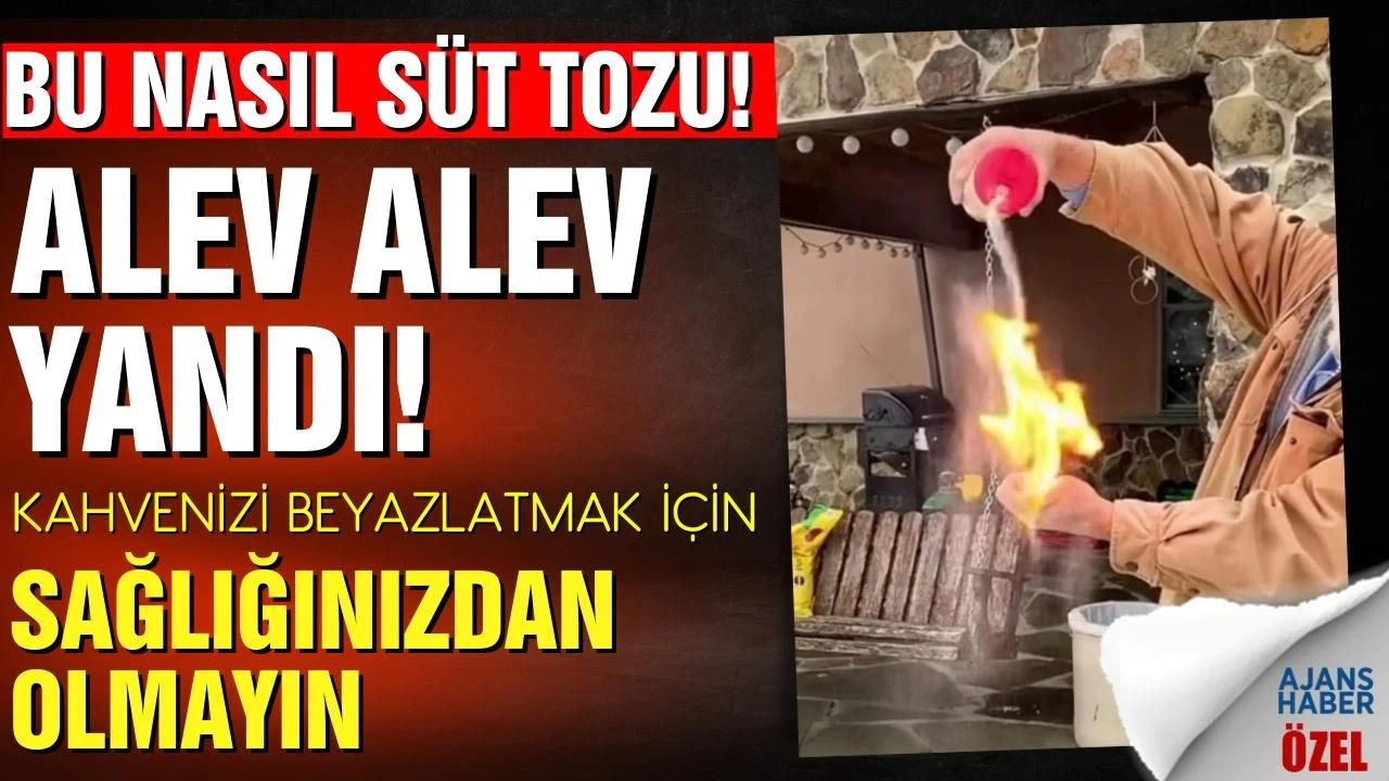 Süt tozu değil kahve beyazlatıcısı! Sağlığınızdan olmayın!