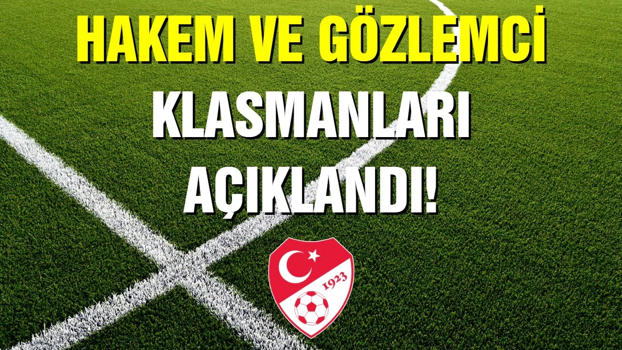 MHK, hakem ve gözlemci klasmanlarını açıkladı!