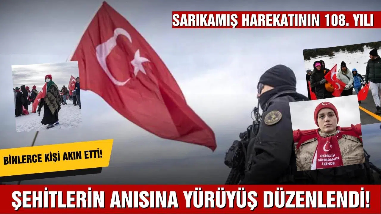 Binlerce kişi akın etti! Sarıkamış'ta 'Biz Hep Aynı İzdeyiz' yürüyüşü düzenlendi