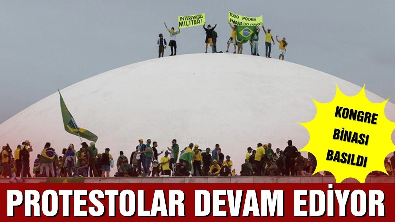 Bolsonaro destekçileri Kongre binasını bastı, vali 90 günlüğüne görevden alındı