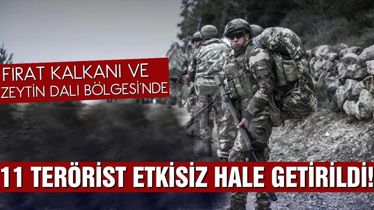 11 PKK/YPG'li terörist etkisiz hale getirildi